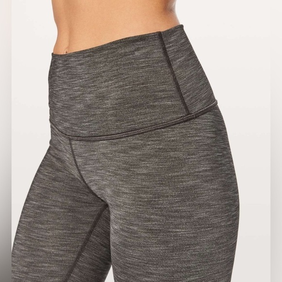 Lululemon Wunder Under Hi-Rise Tight *Full-On Luxtreme 28" Heathered Black Sz 4 - Picture 6 of 6